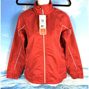 ELEVATE SPORT   Size XS   ELGON Cardinal Red & White  Full Zip  TRACK JACKET